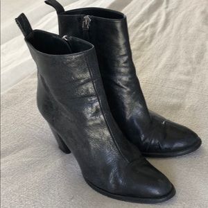 Zara Black Heeled Booties